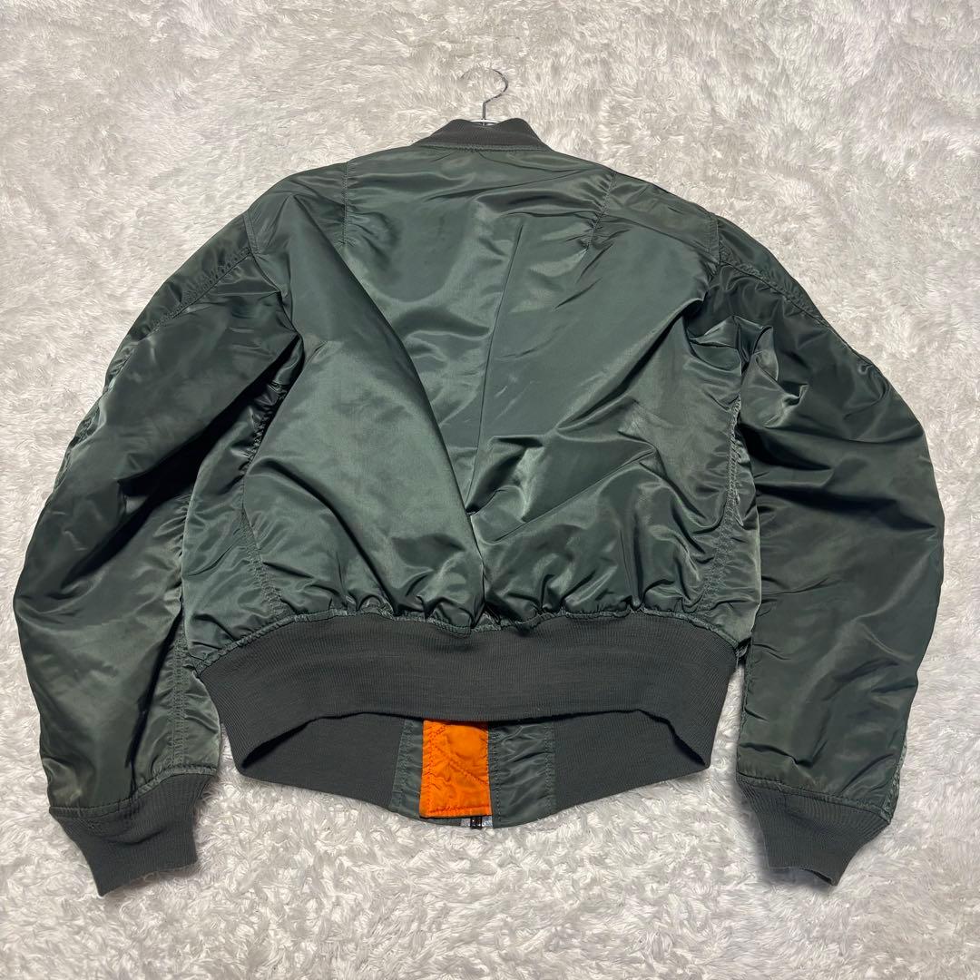 希少 80s 90s アルファ MA-1 フライトジャケット カーキ USA製
