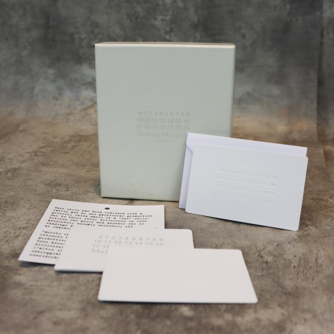 Maison Margiela 二つ折り 財布 レザー ブラック ユニセックス