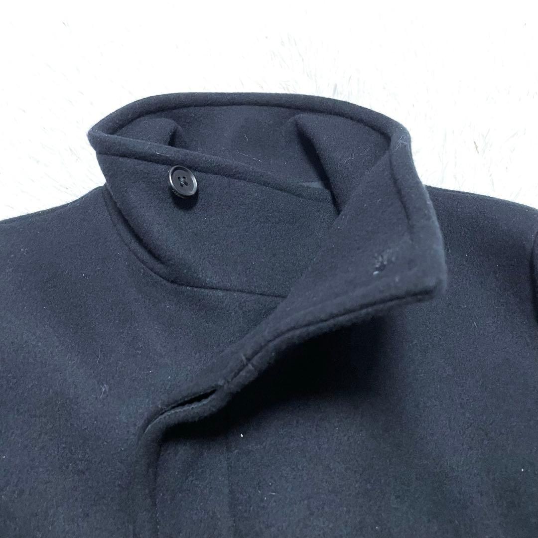 【極美品】 junhashimoto スタンドカラーウールコート　ブラック