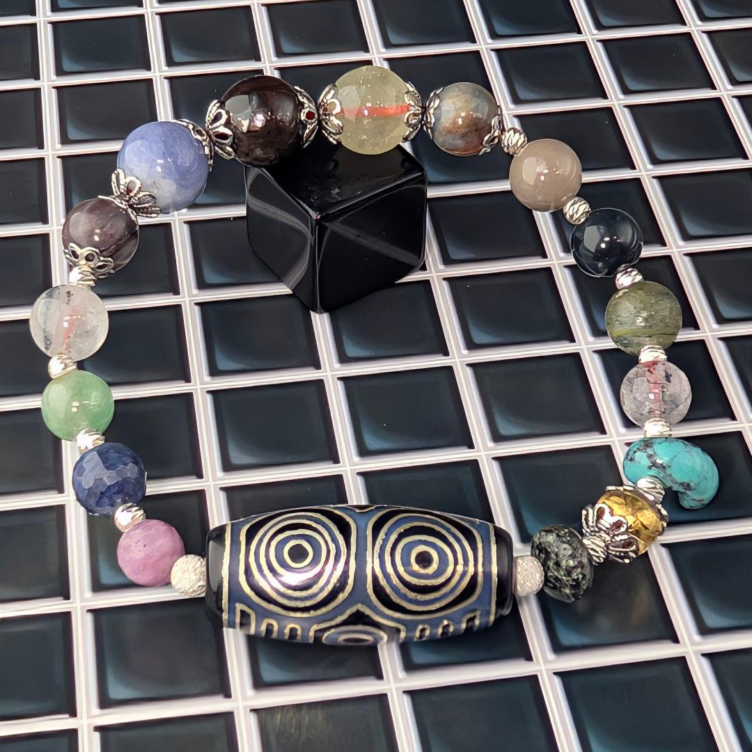 【一点物】『銀線龍眼導師 』― 呪禁導師シリーズ最新作・創作ブレスレット