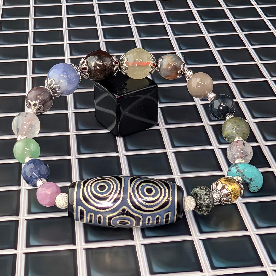 【一点物】『銀線龍眼導師 』― 呪禁導師シリーズ最新作・創作ブレスレット