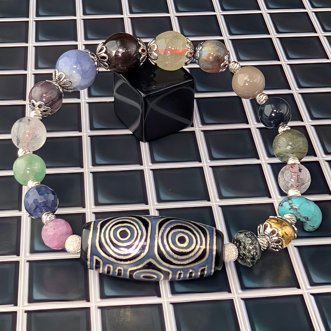 【一点物】『銀線龍眼導師 』― 呪禁導師シリーズ最新作・創作ブレスレット