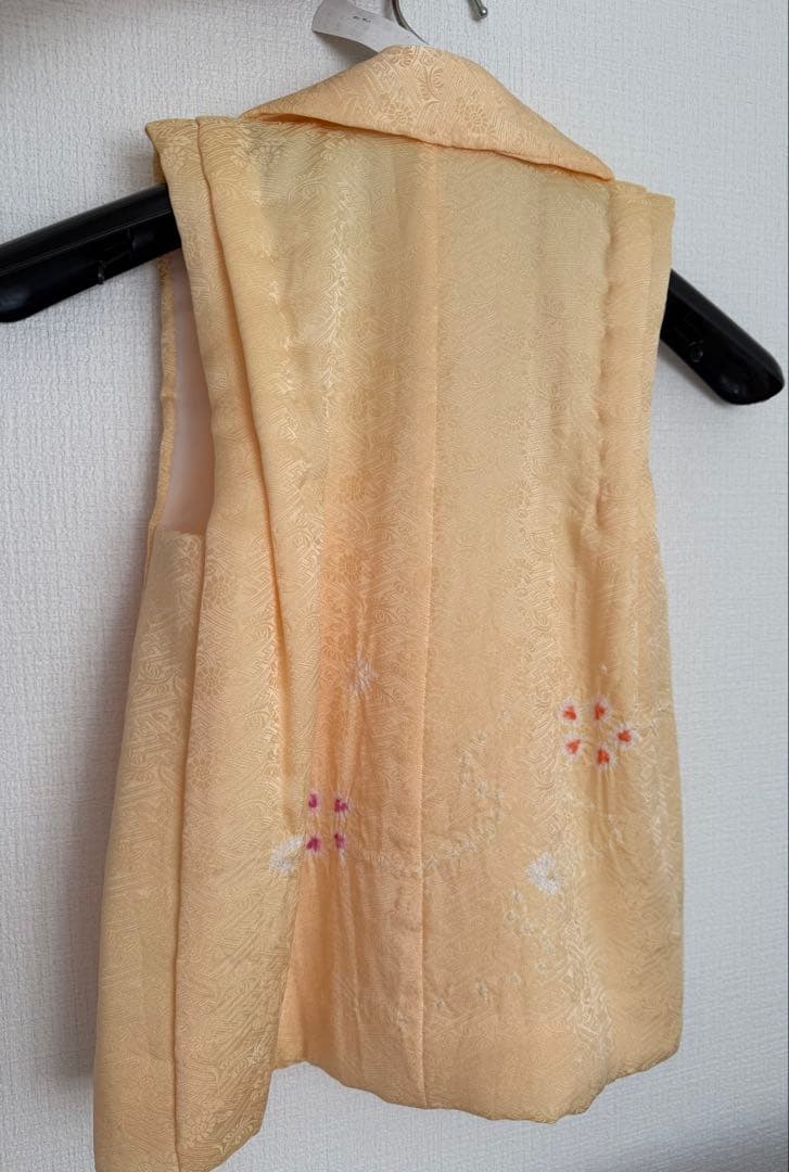 七五三 正絹 被布 黄色 3歳