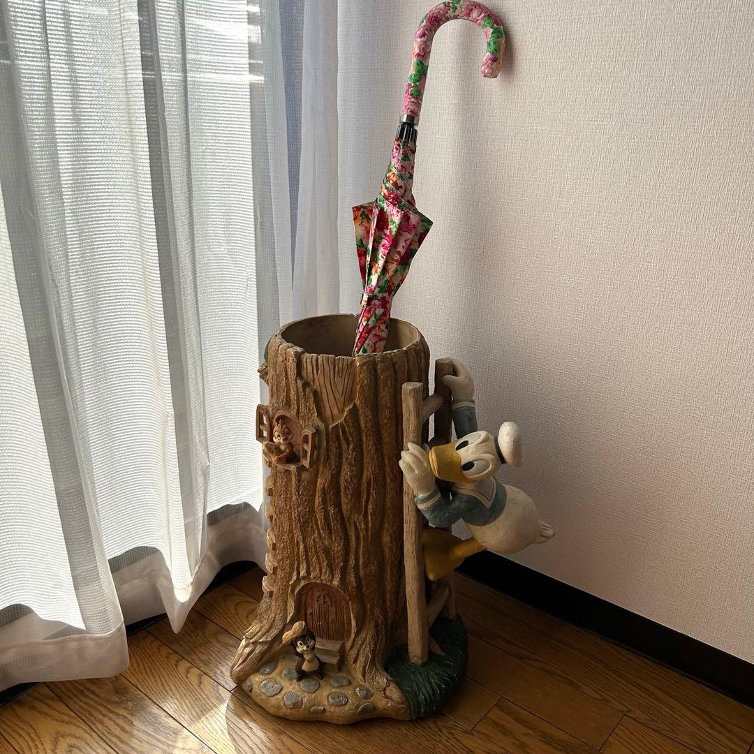 【希少品】セトクラフトドナルドとチップとデール傘立て