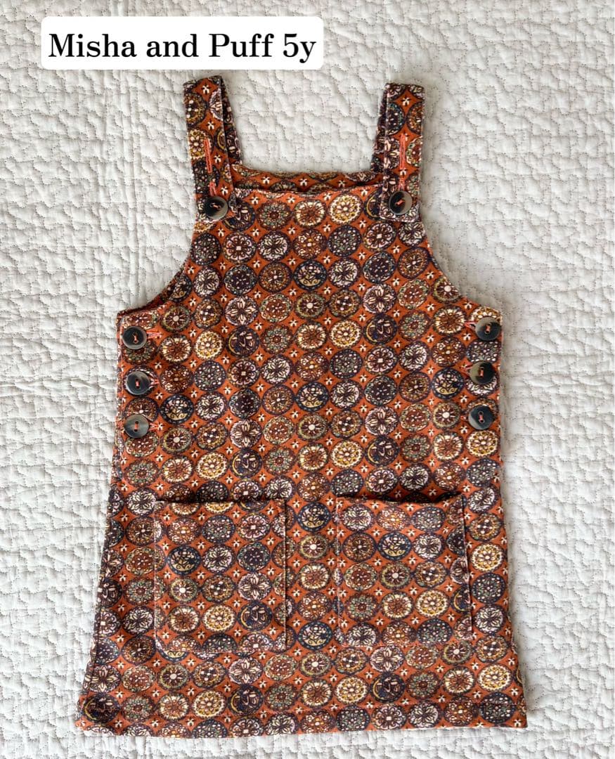ワンピース Misha and Puff 5y DRESS JASPER FOLK TILE