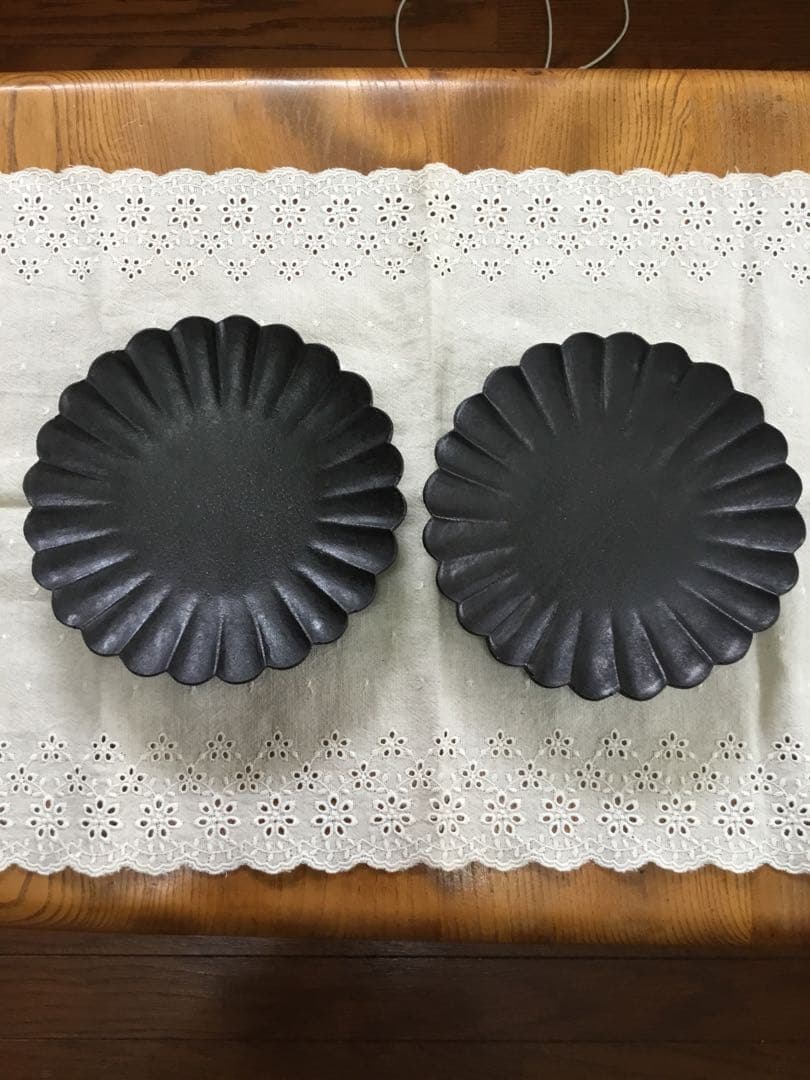 高島大樹　輪花皿　2枚セット