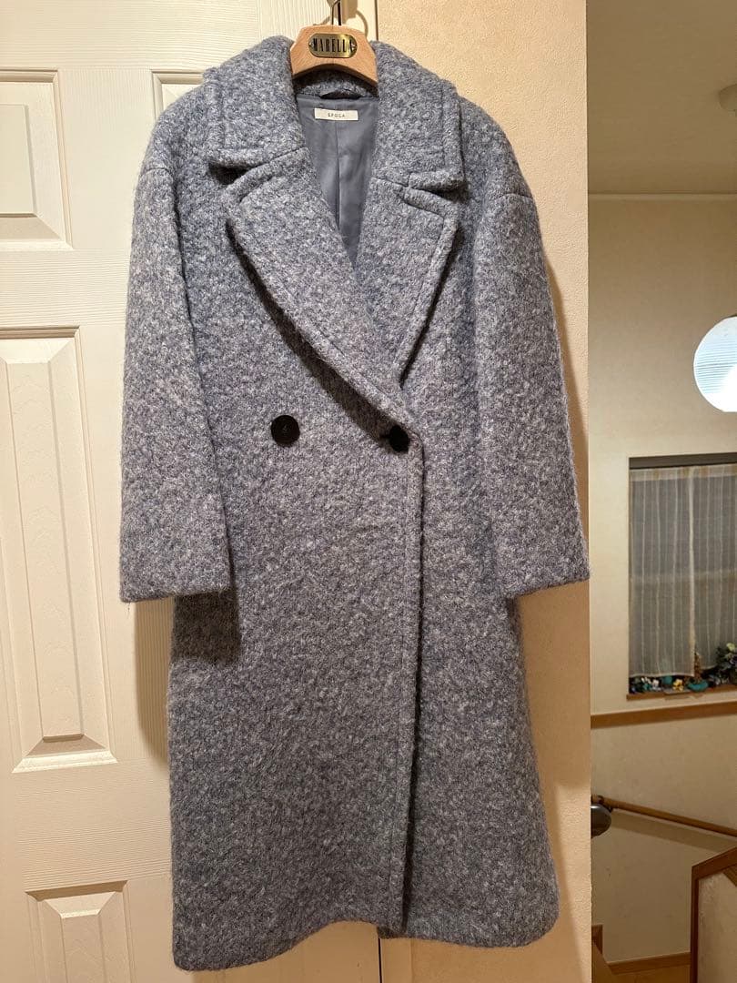 ★EPOCA★エポカ★アルパカウールコート★ブルーグレー★