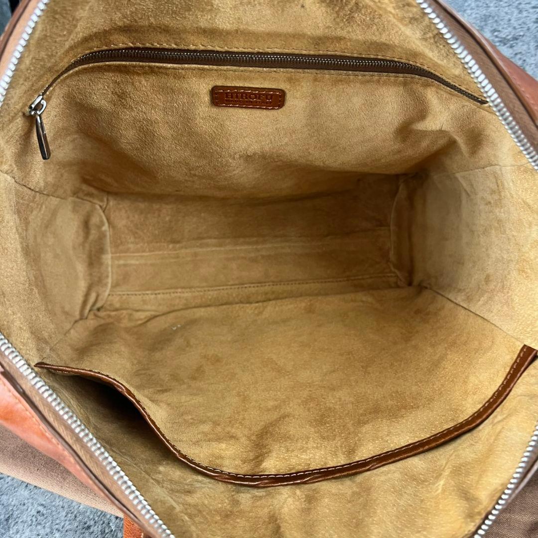 HIROFU ヒロフ カーフレザー バッグ キャラメルブラウン A4対応