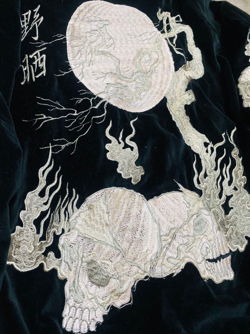 Back Street Crawler 日本　限定　スカジャン スカル　別珍