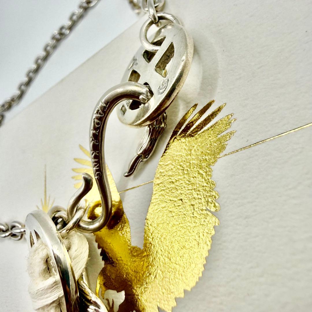 美品　タディ&キング　 SVフェザーGPウルフLL ホイール、ネックレスセット