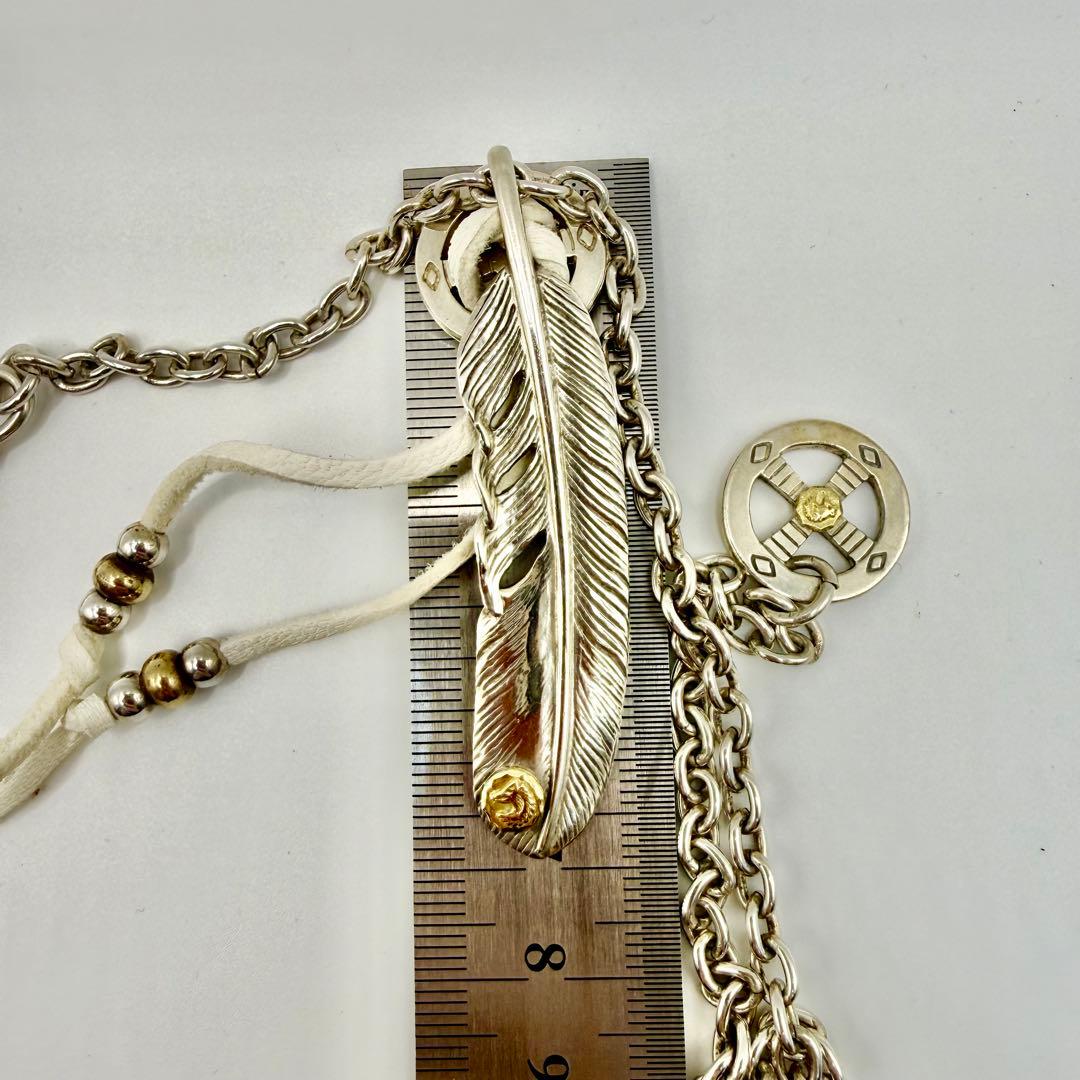 美品　タディ&キング　 SVフェザーGPウルフLL ホイール、ネックレスセット