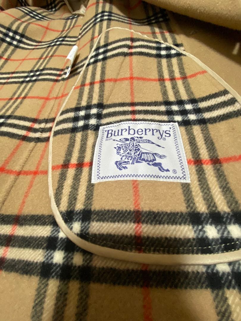 ダブルフェイス✨バーバリーズ　ダブルチェスターコート　ノバチェック　キャメル　S