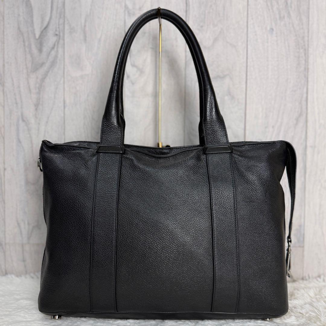 人気♡A4可♡ジミーチュウ ロゴ グレインレザー トートバッグ