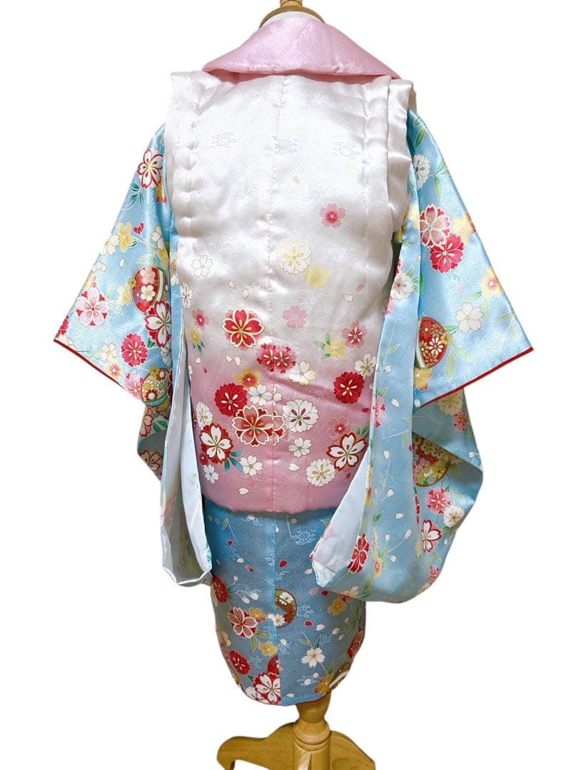 正絹フルセット♡七五三　3歳　女の子　一式　水色