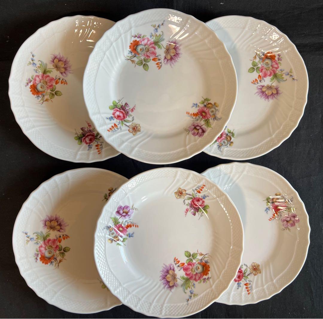 Aqua様：リチャードジノリ　サックスフラワー　ケーキプレート　17㎝