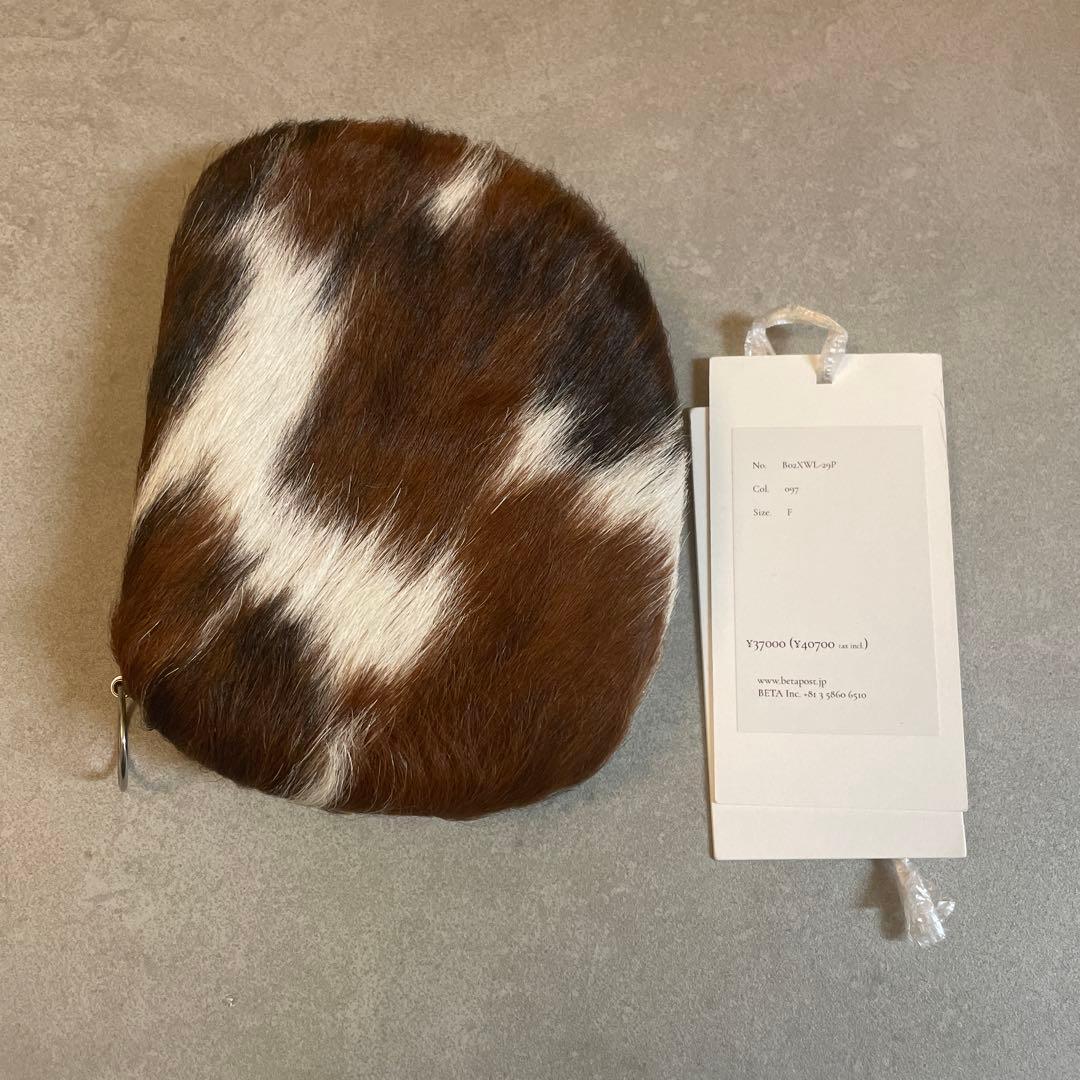 最終額_新品完売品beta postベータポスト二つ折り財布 希少 本革