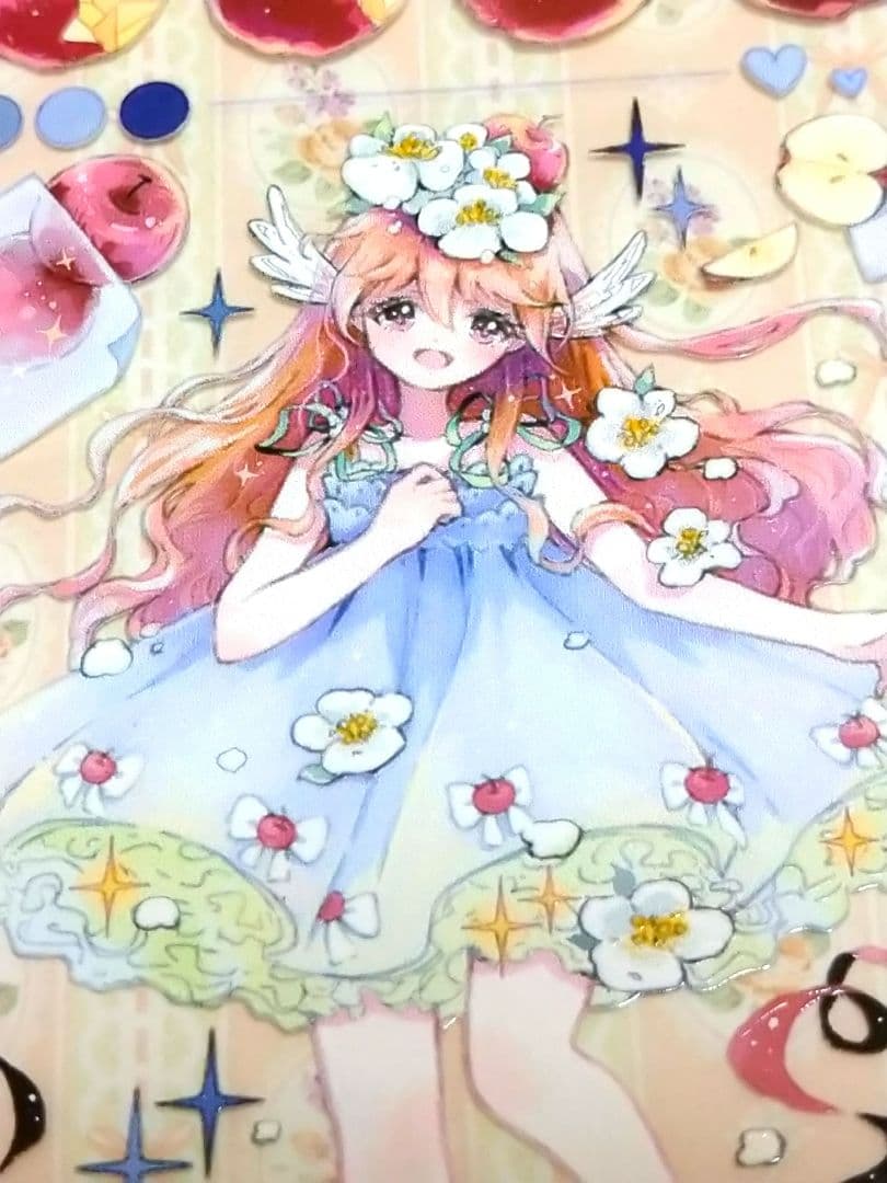 ☆残２☆J488＃半颗苹果(PET局部重油)九是酒切り売り海外人物マステ女の子