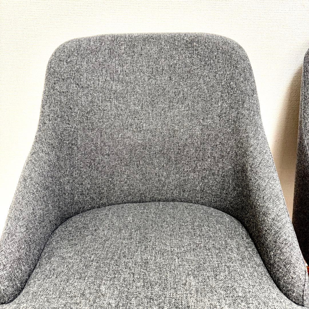 【送料込み】IKEA ヤンオロフ回転パーソナルチェア ミディアムグレー 2脚