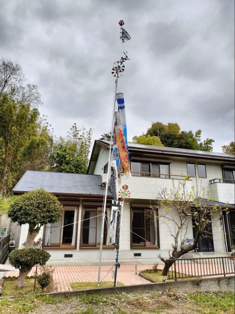 未使用 鯉のぼり 4匹セット 取り付け用具付き