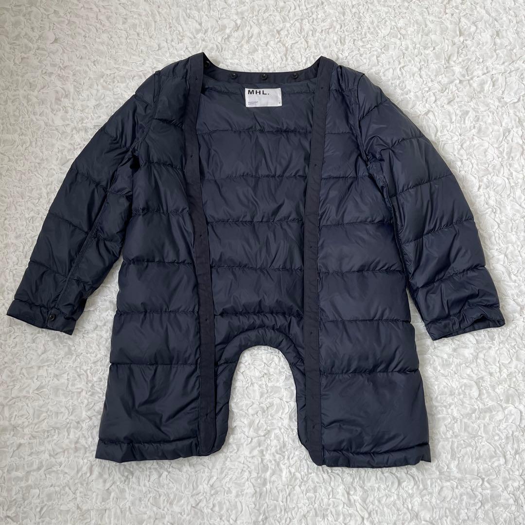 MHL. PROOFED COTTON NYLONライナー付きステンカラーコート