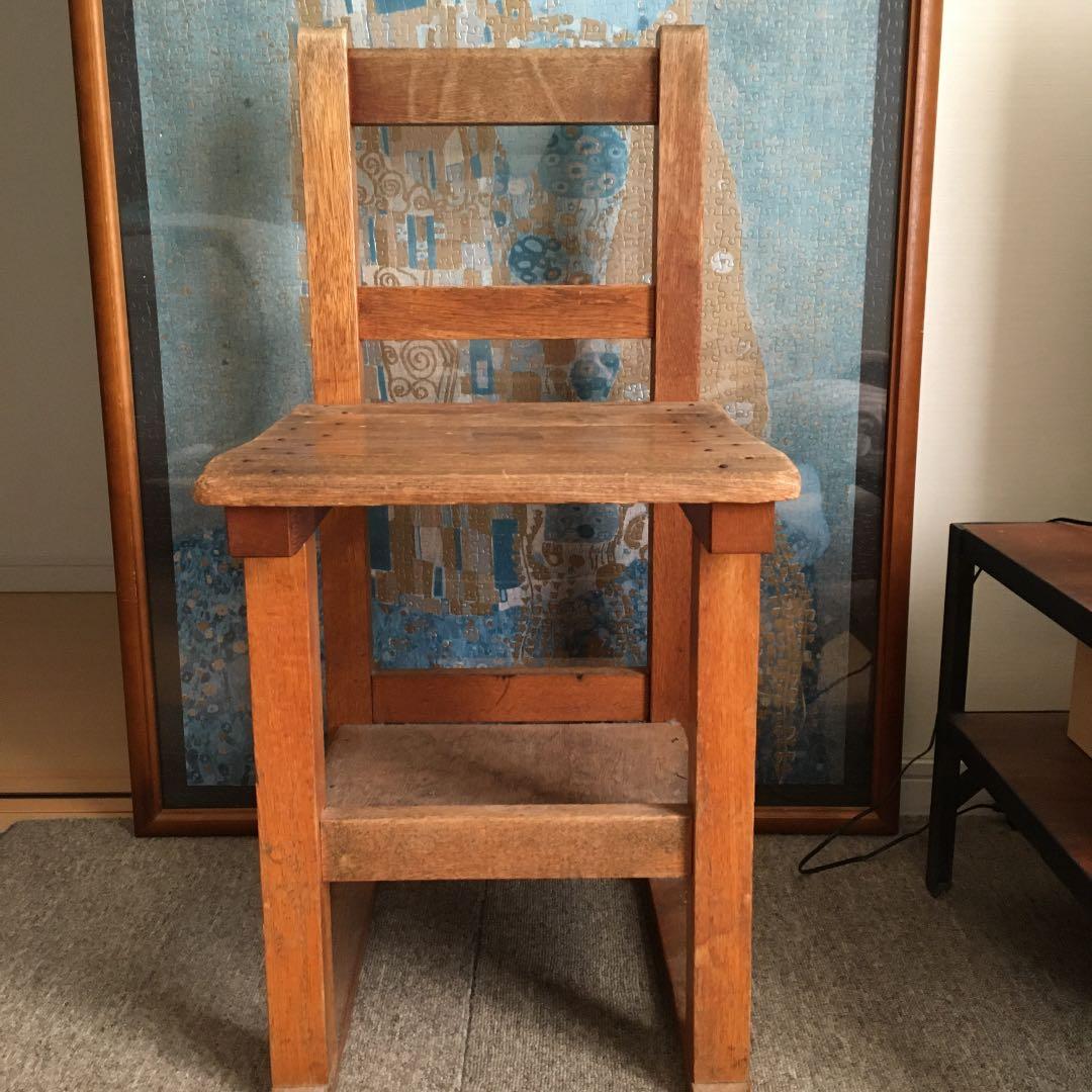 昭和の椅子　木製　アンティーク　古道具