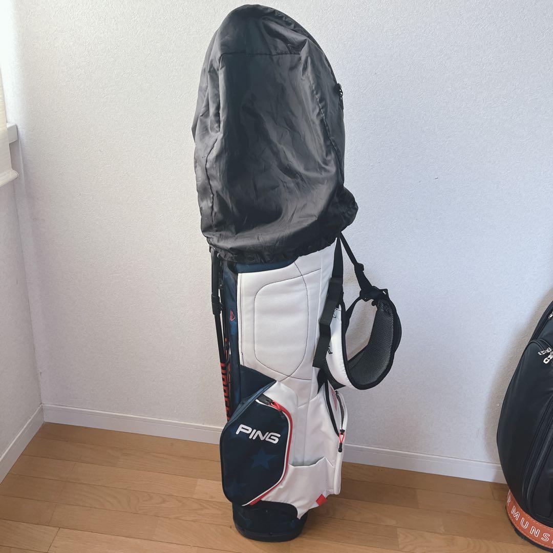K093 美品！PING スタンド式キャディバッグ Hoofer Lite 軽量