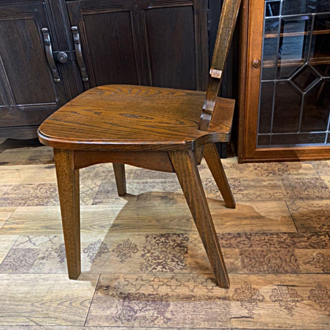 オーク材　椅子