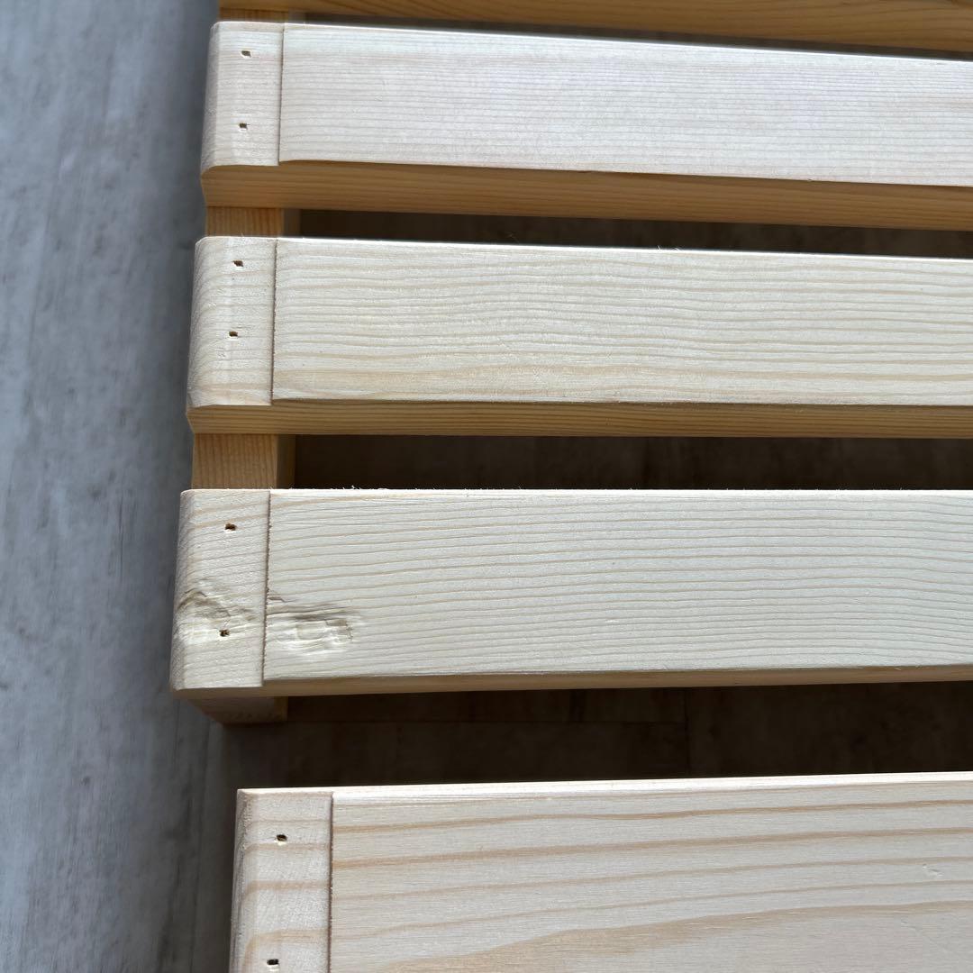 ①【２ヶ月使用】パレットベッド 8枚 すのこベッド 正方形