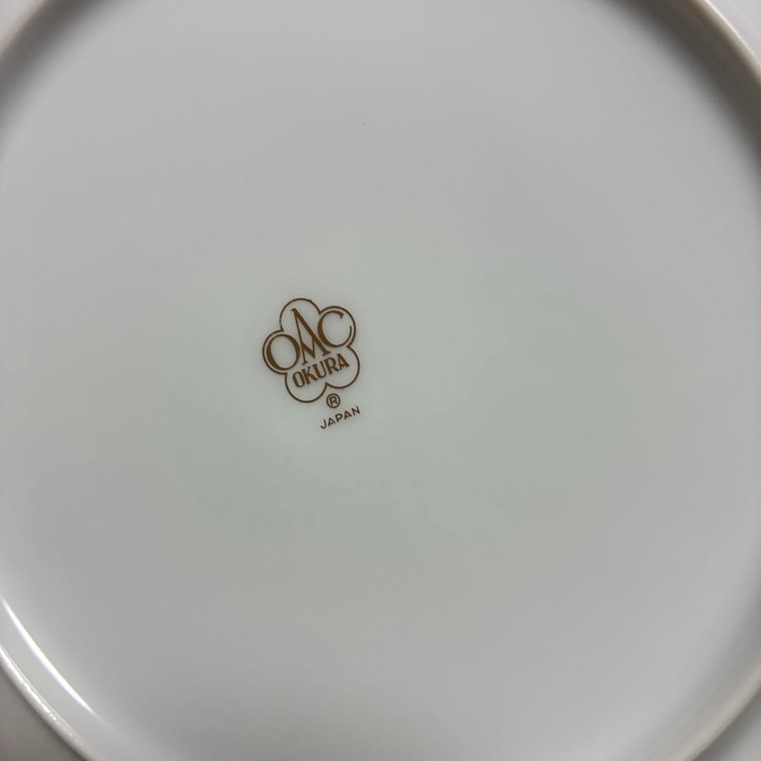 大倉陶園　白磁　鈴蘭　プレート　4枚