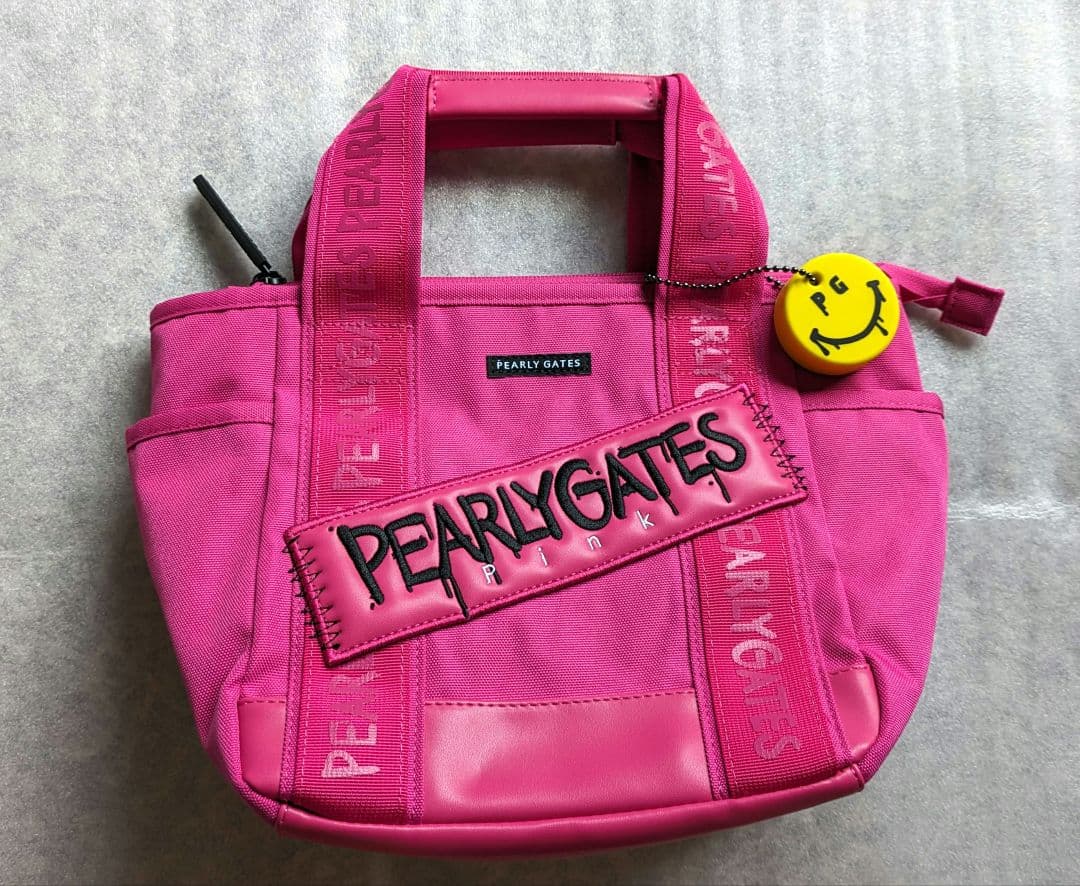 ペイントロゴ　カートバッグ　トートバッグ　ピンク