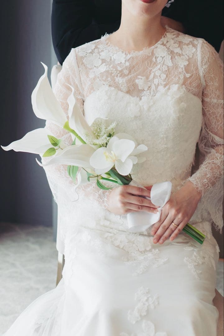 アーティフィシャルフラワー ブーケ ブートニア カラー 結婚式 造花