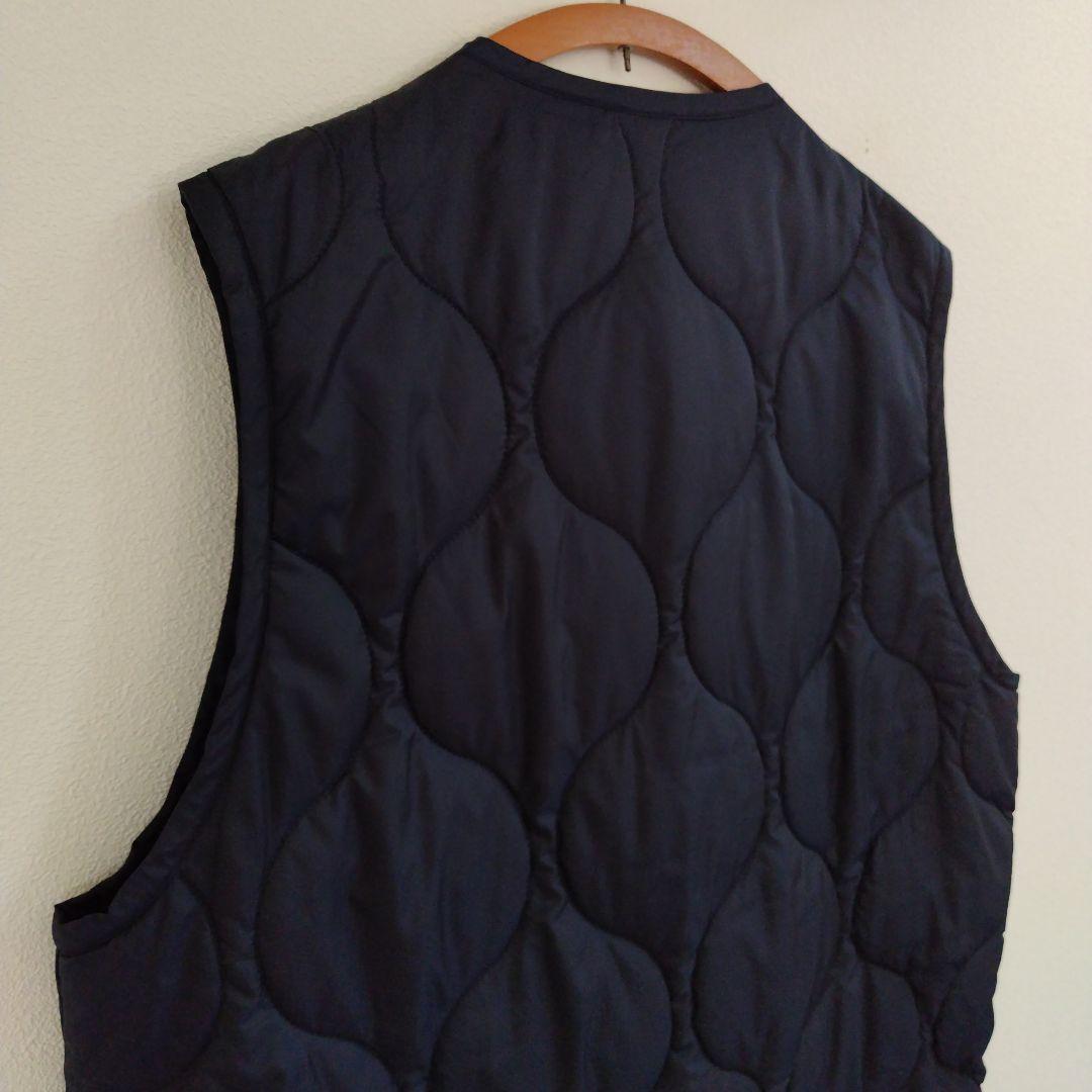 【専用】ヘリンドットサイ キルティング ロング ベスト 紺