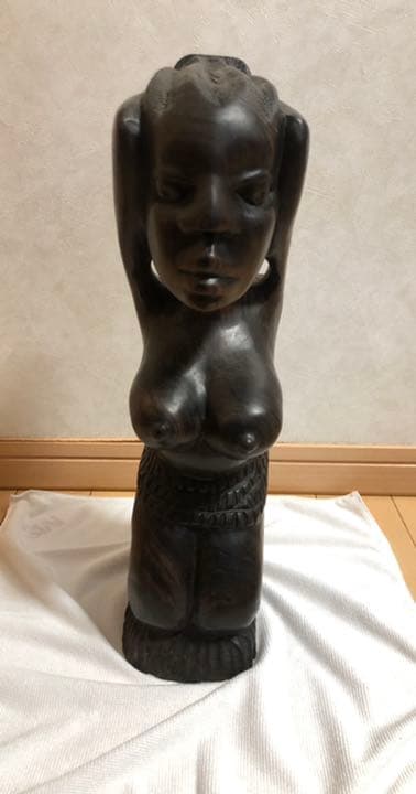 人形　アフリカ　木製　インテリア　置物　民芸品　オブジェ