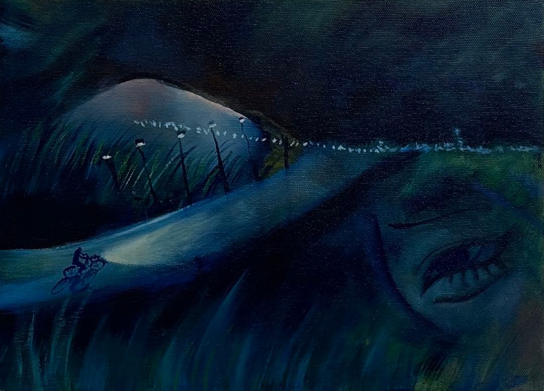 《帰り道》 自作絵画