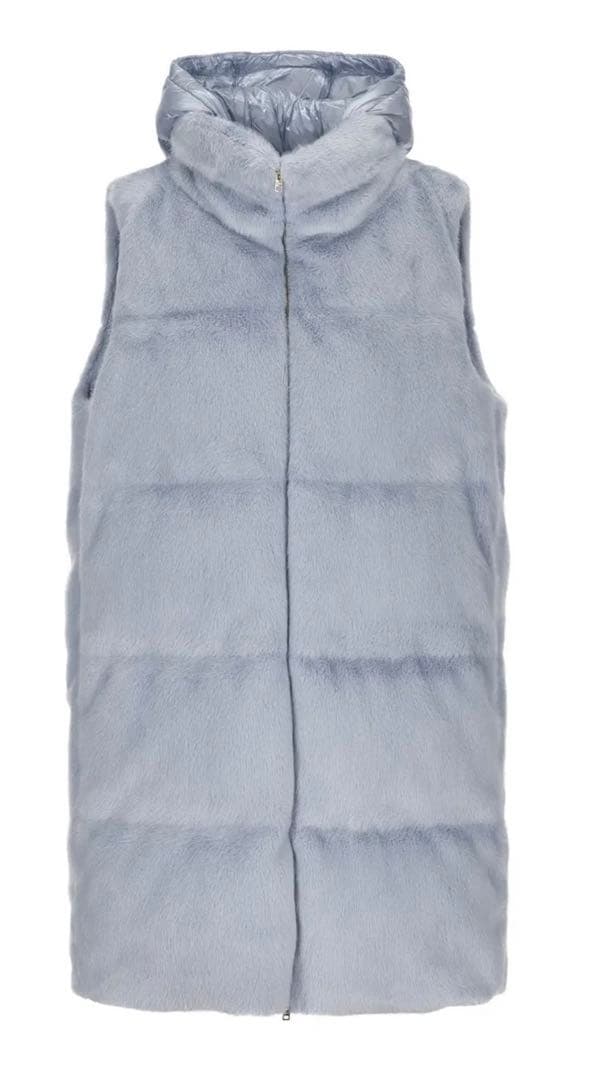 h*a様 HERNO 38M阪急梅田店にて購入品。エコファーダウンベスト フード