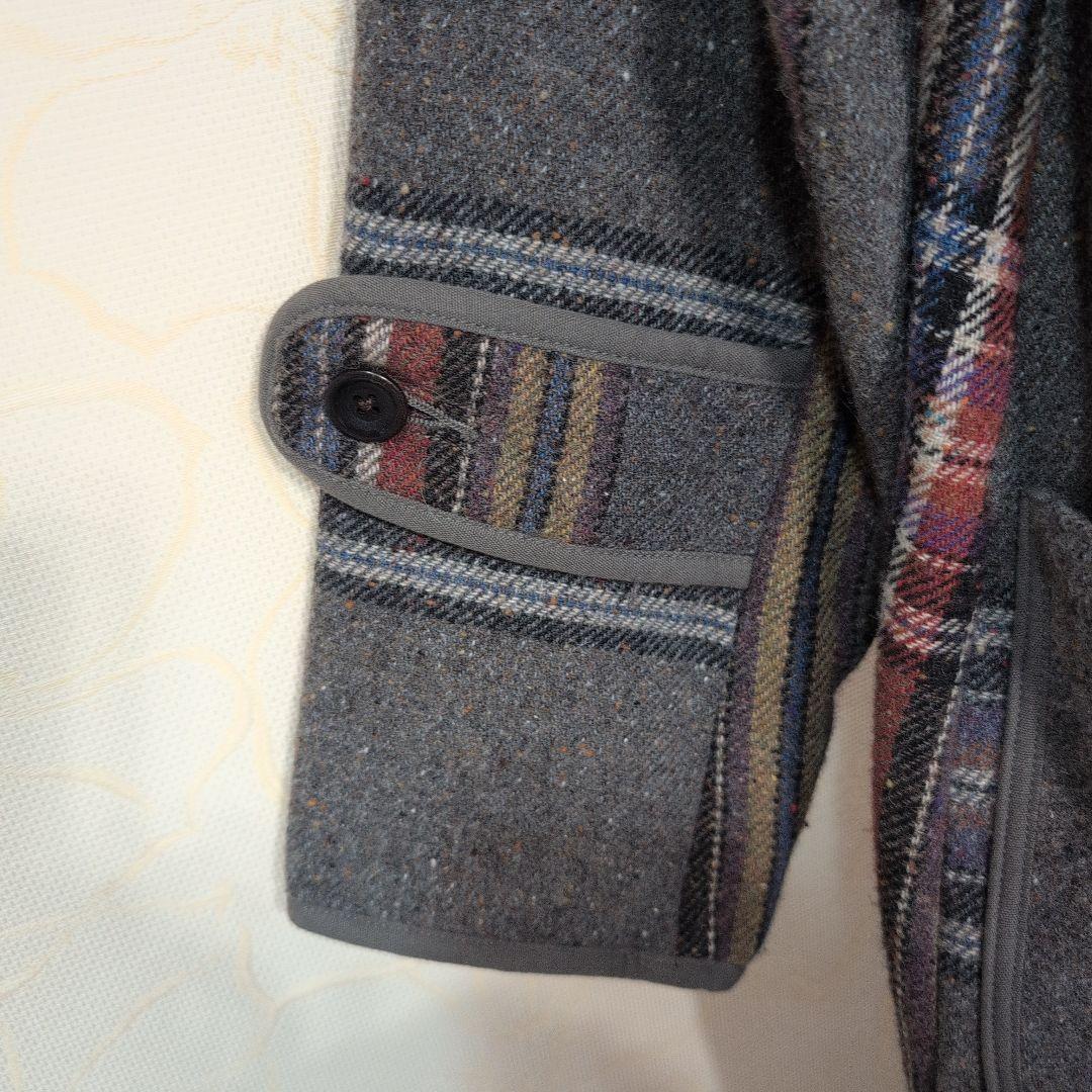 キャピタル　ウール二重織ビッグチェック女の子パフコート　超美品