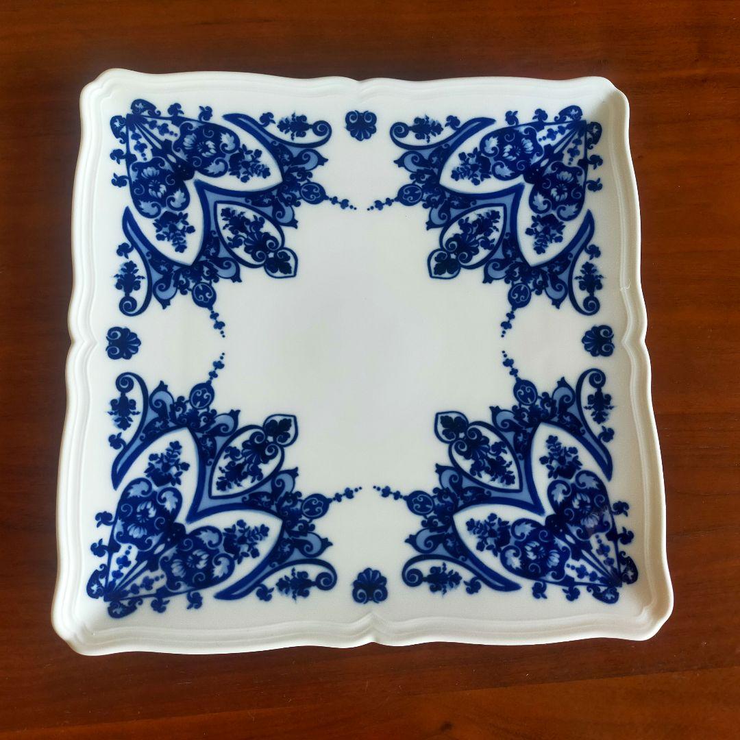 【リチャード ジノリ】バベルブルー スクエアプレート　角皿31cm