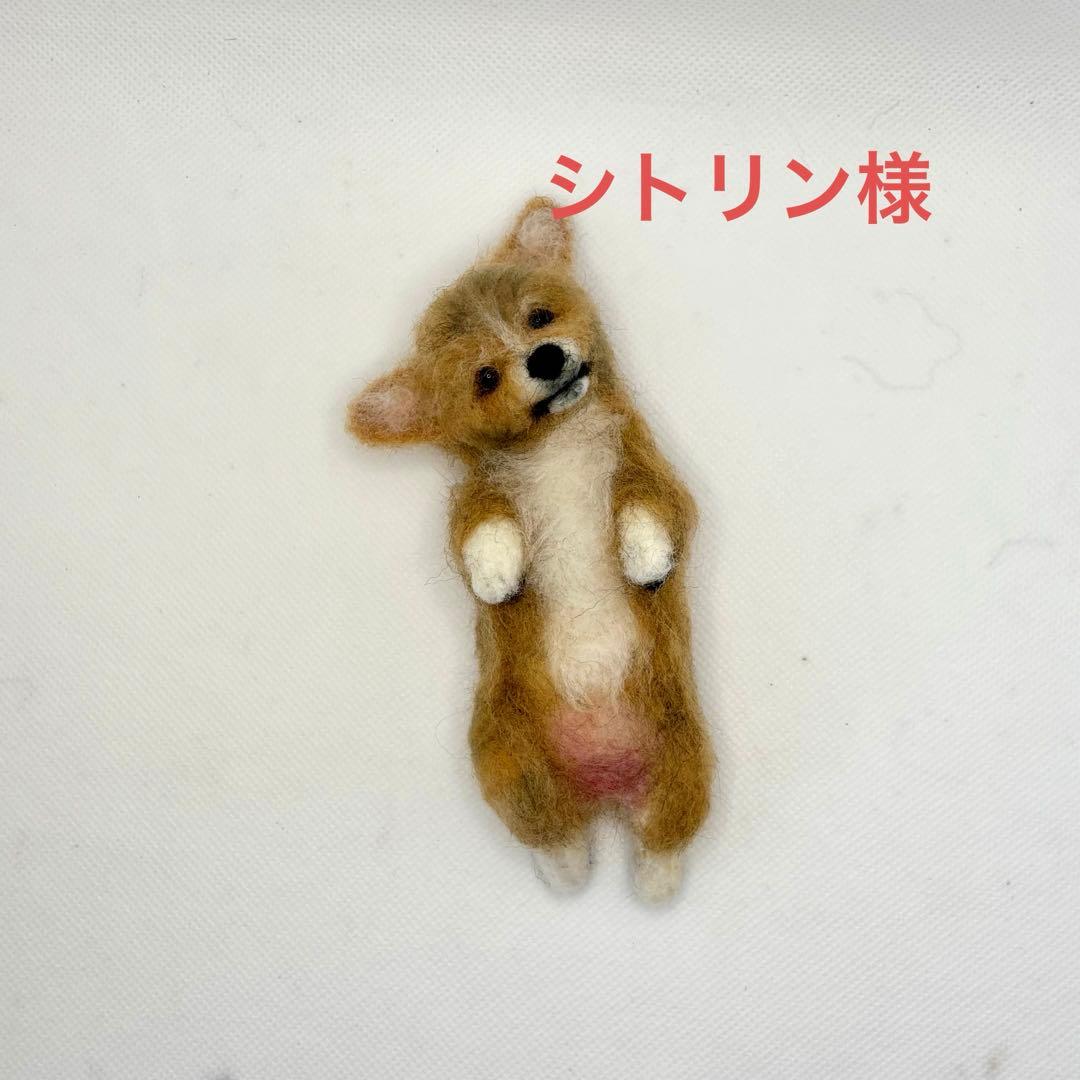 羊毛フェルト　シトリン様