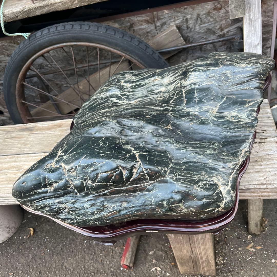 神居古潭石、神居古潭山波石、水石 水石展示会用、特大古潭山波石、初心石