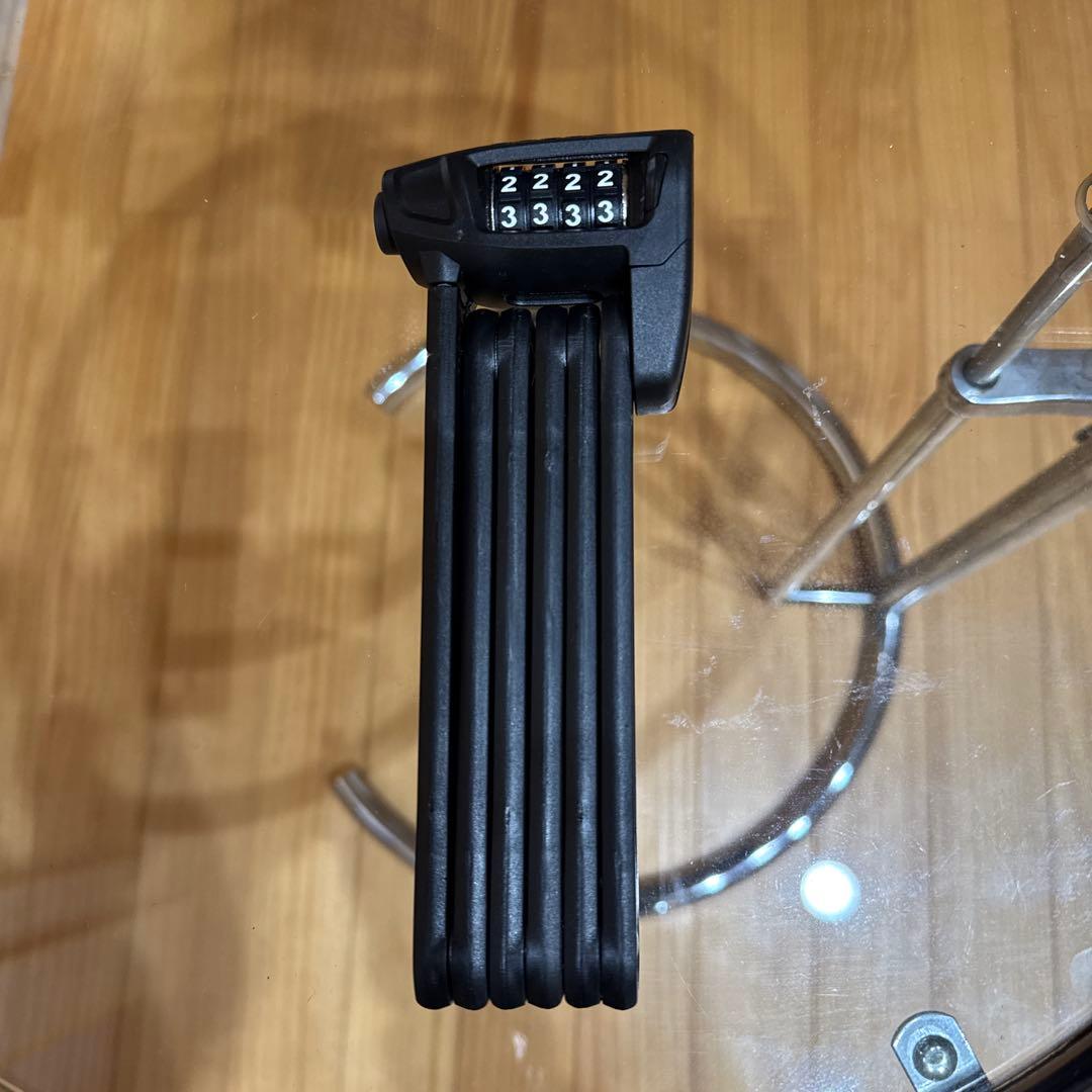 ABUS BORDO LITE 6050 アバス 自転車ロック 折りたたみ式　黒