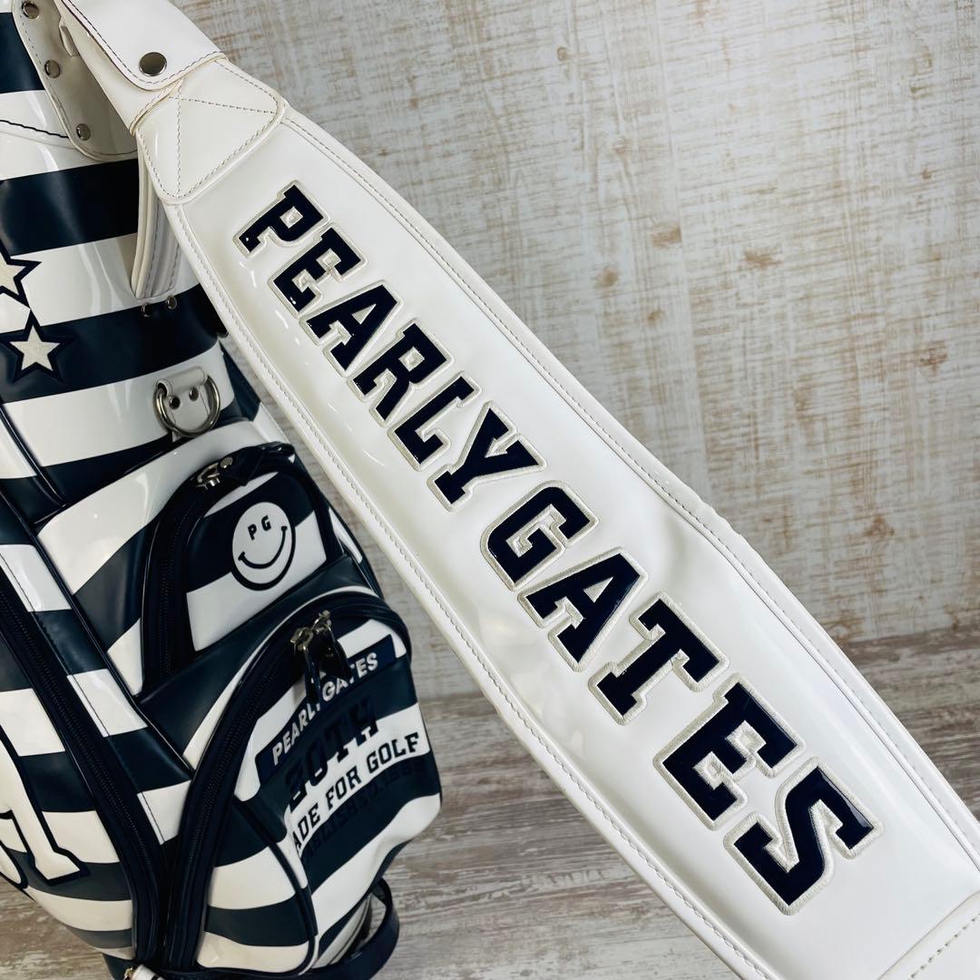 【限定品】PEARLY GATES ボーダー柄　30周年記念　キャディバッグ