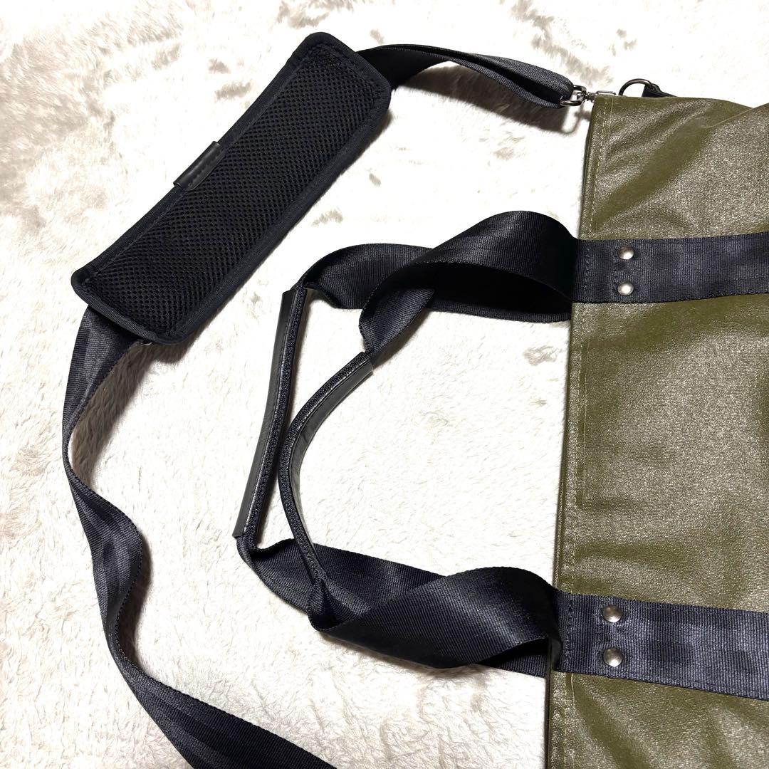 森野帆布 SEAL 2WAY トートバッグ オリーブ×ブラック A4