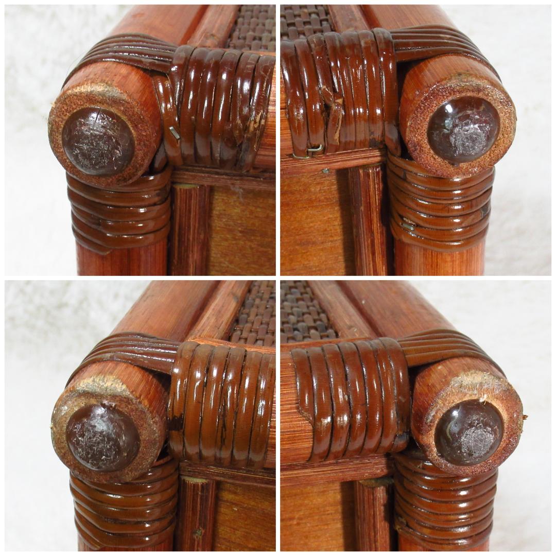 KAZAMA ラタン 籐製 ベンチチェスト チェア 幅80cm 収納力抜群！