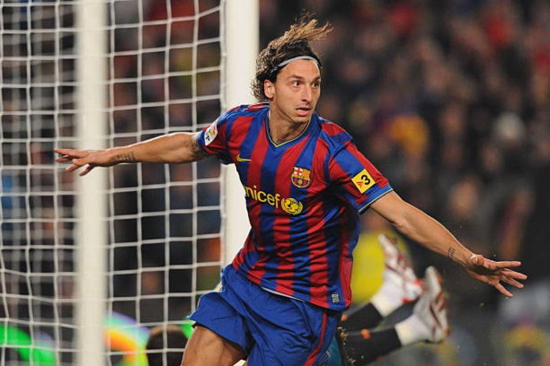 イブラヒモビッチ　ユニフォーム　バルセロナ　支給品　ラリーガ　09/10（H）