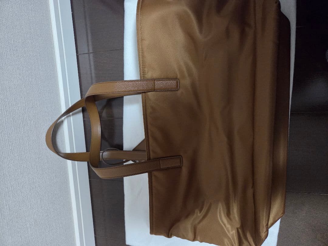 【最終値下】プラダ Re-Nylonxサフィアーノレザー トートバッグ