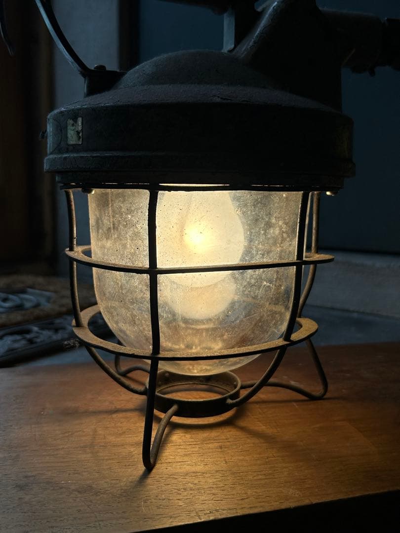 希少 森電機 防爆ランプ 船舶灯 ヴィンテージ 照明 インダストリアル 工業系