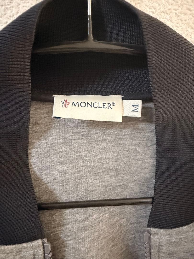 MONCLER グレー ネイビー ジャンパー M