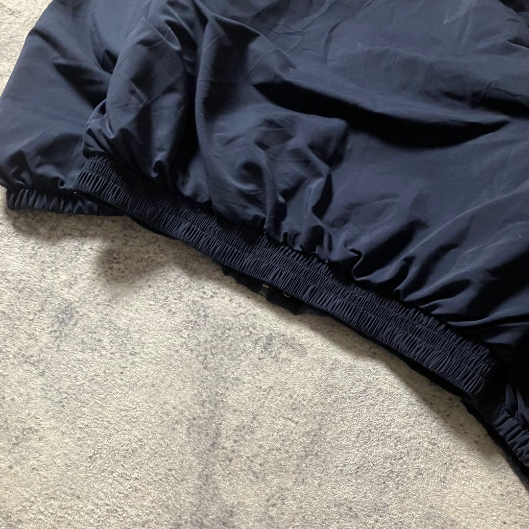 90sKingLouieUSA製中綿キルティングワークジャケット企業刺繍ネイビー