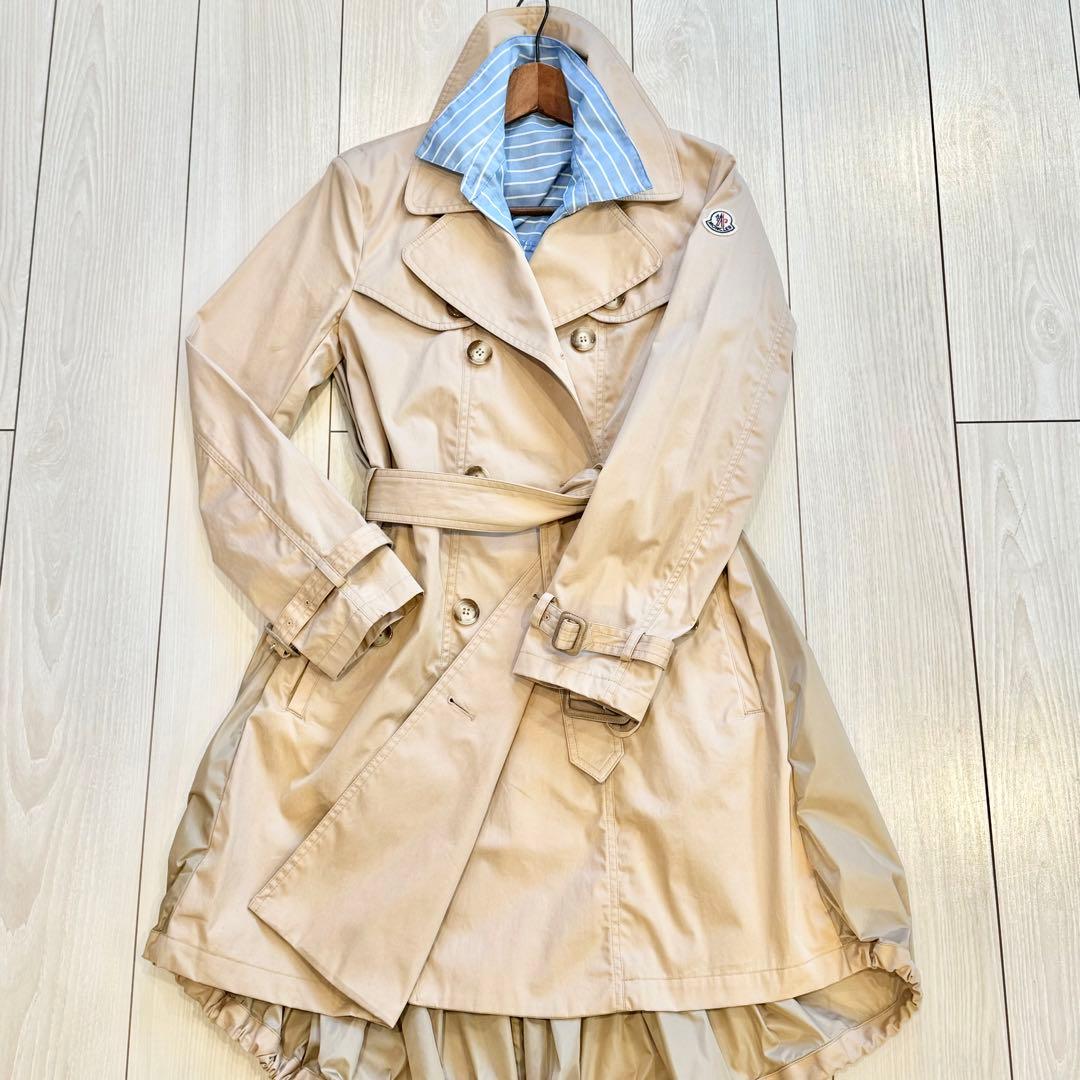 直営店購入　本物　モンクレール　レディース　デザイントレンチコート　1
