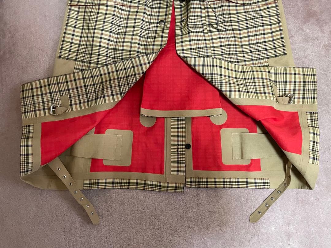 セリーヌ CÉLINE チェック柄トレンチコート36